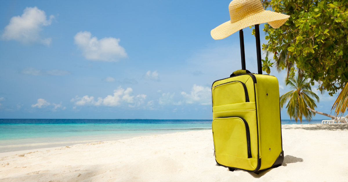 Suitcase at Beach