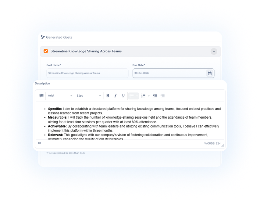 Intelligent Goal Generation Assistance